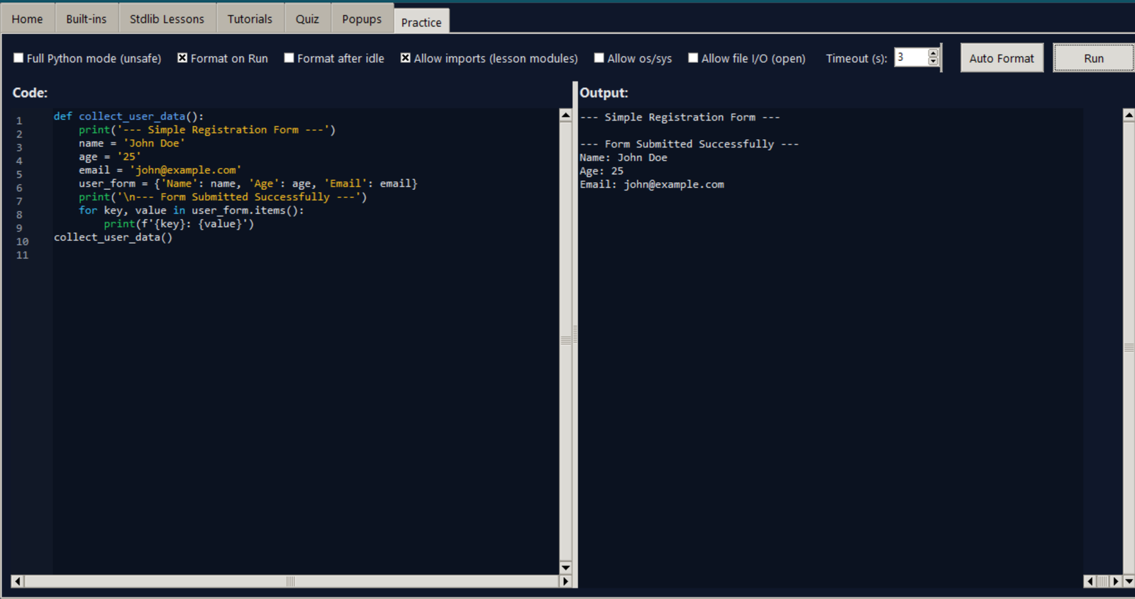 Python Tutor Pro